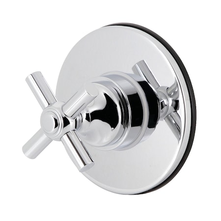 Kingston Brass SingleHandle ThreeWay Diverter Valve with Trim Kit, Polished Chrome KS3031EX